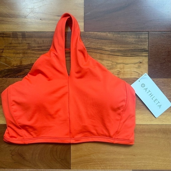 Athleta Crossed Bikini Top Orange - Picture 2 of 6